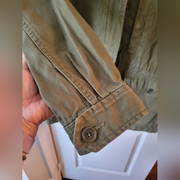 Madewell Northover Utility Jacket Regular Fit Cotton Desert Olive Size Small - Picture 5 of 15